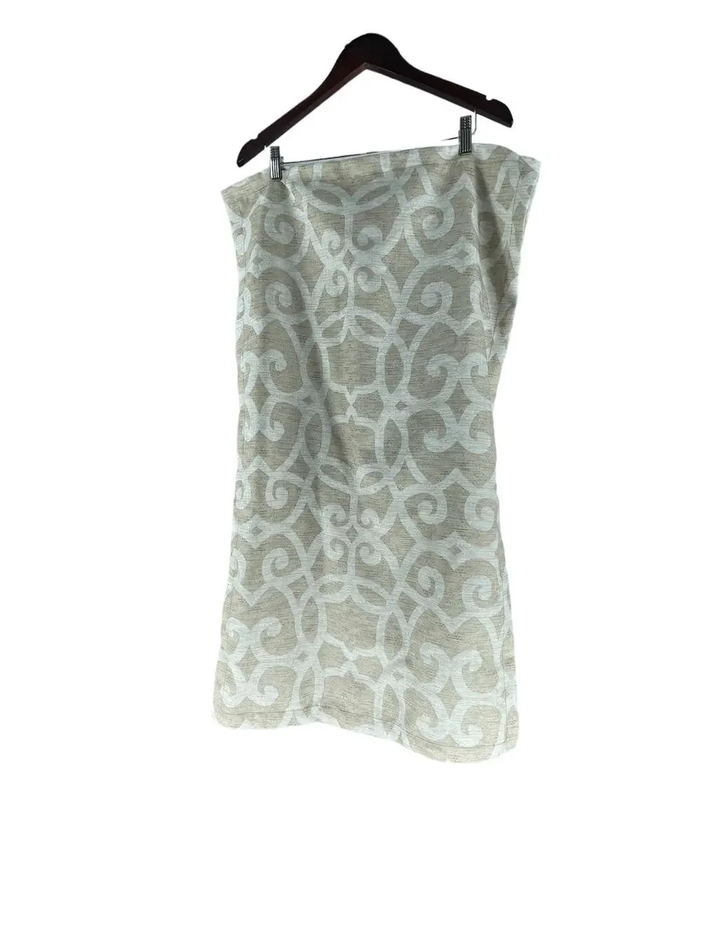 Beige White Printed King Sized Pillow Case 20